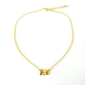 Jewelry - I Love You Heart Hands Necklace Goldtone Jewelry - I Love You Heart Hands Necklace Goldtone